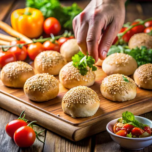 तिल और सब्जियों का रोल